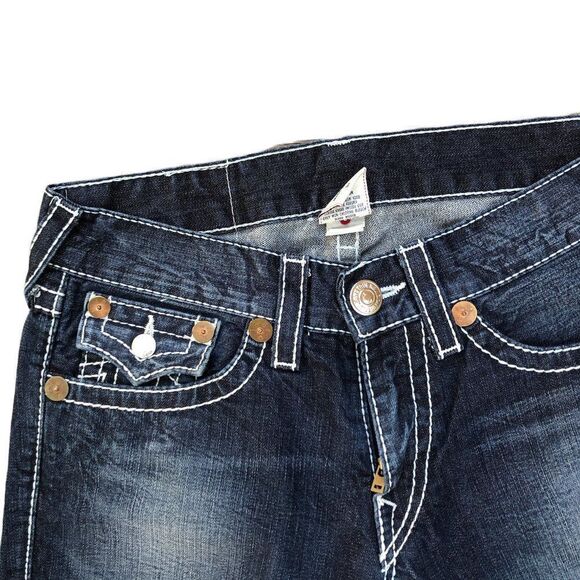 Vintage True Religion Jeans Size 31 RICKY BIG T Blue - Picture 5 of 8